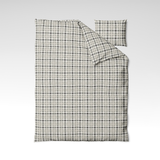 Patterned cotton fabric | Stone Grid