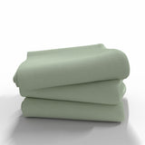 Handmade Cotton Flat Sheet | Fog Green