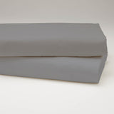 Handmade Cotton Flat Sheet | Frost Gray