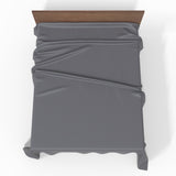 Handmade Luxurious Premium Striped Satin Cotton Flat Sheet | Tornado