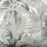 Handmade cotton duvet cover | Tropical Sage