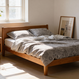 Käsintehty ylellinen Deluxe-puuvillasatiinivuodevaatesetti | Jaipur