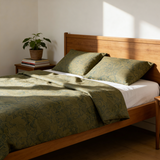 Käsintehty ylellinen Deluxe-puuvillasatiinivuodevaatesetti | New York