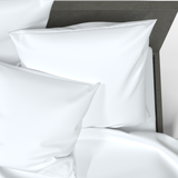 Handmade Luxurious Premium Satin Cotton Bedding Set | White