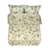 Puuvillakangas | Antika - Kuvioitu puuvillakangas