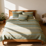 Käsintehty ylellinen Deluxe-puuvillasatiinivuodevaatesetti | Tbilisi