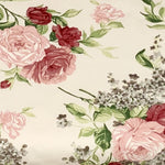 Sewn cotton duvet cover | Rose - Sewn