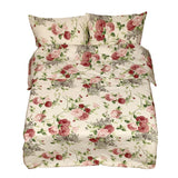 Sewn cotton duvet cover | Rose - Sewn