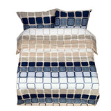 Ompeleva puuvillainen vuodevaatesetti | Simetrija -