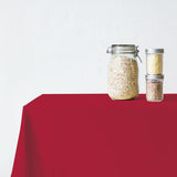 Ommeltu 100 % puuvillainen pöytäliina | Chinese red - Pöytäliinat