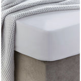 Pellavainen lakana kuminauhalla | Lilac hint - Pellava